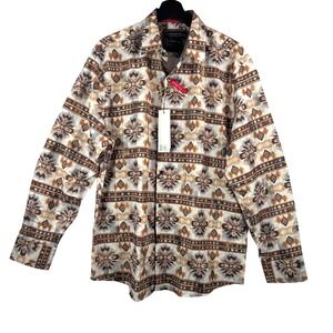 American Breed‎ Smart Shirt sz XL Southwestern Geometric aztec athleisure